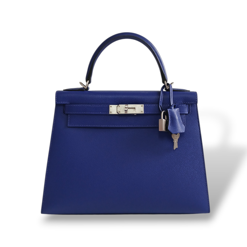 Bolsa Hermès Kelly 28 Azul 