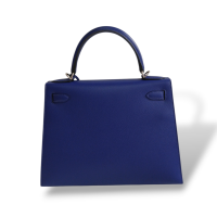 Bolsa Hermès Kelly 28 Azul 