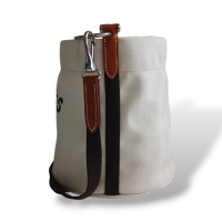 Bolsa Hermès Bucket Toile Chevron 