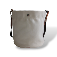 Bolsa Hermès Bucket Toile Chevron 