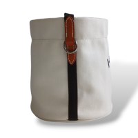 Bolsa Hermès Bucket Toile Chevron 