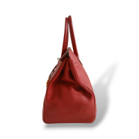 Bolsa Birkin 35 Vermelha Ferragem Gold Bolsa Birkin 35 Vermelha Ferragem Gold