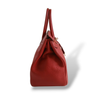 Bolsa Birkin 35 Vermelha Ferragem Gold Bolsa Birkin 35 Vermelha Ferragem Gold