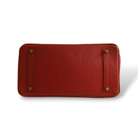 Bolsa Birkin 35 Vermelha Ferragem Gold Bolsa Birkin 35 Vermelha Ferragem Gold