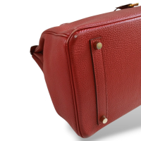 Bolsa Birkin 35 Vermelha Ferragem Gold Bolsa Birkin 35 Vermelha Ferragem Gold