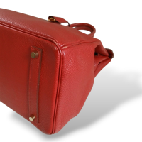 Bolsa Birkin 35 Vermelha Ferragem Gold Bolsa Birkin 35 Vermelha Ferragem Gold