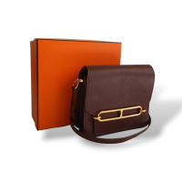 Bolsa Hermès Roulis Mini Evercolor Bordeaux