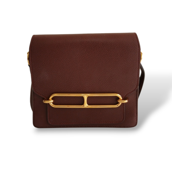 Bolsa Hermès Roulis Mini Evercolor Bordeaux
