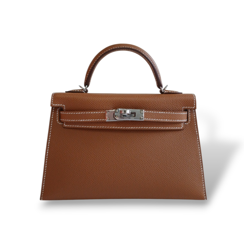 Bolsa Hermès Epsom Kelly 20 Caramelo 