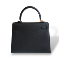 Bolsa Hermès Kelly 25 Preta Gold Bolsa Hermès Kelly 25 Preta Gold