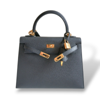 Bolsa Hermès Kelly 25 Preta Gold Bolsa Hermès Kelly 25 Preta Gold
