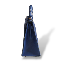 Bolsa Hermès Kelly 29 Azul Marinho Gold Bolsa Hermès Kelly 29 Azul Marinho Gold