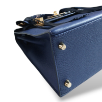 Bolsa Hermès Kelly 29 Azul Marinho Gold Bolsa Hermès Kelly 29 Azul Marinho Gold