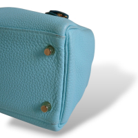 Bolsa Hermès Kelly 32 Bleu Atoll com Gold Bolsa Hermès Kelly 32 Bleu Atoll com Gold