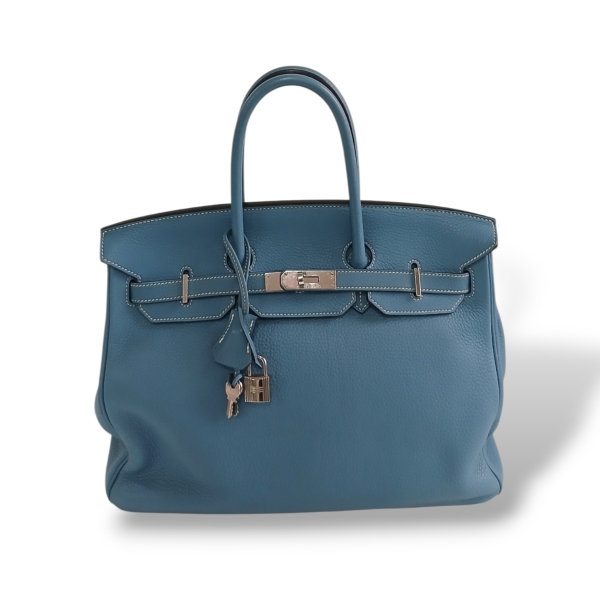 Bolsa Hermès Birkin 35 Azul 2010