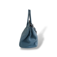 Bolsa Hermès Birkin 35 Azul 2010 Bolsa Hermès Birkin 35 Azul 2010