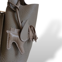 Bolsa Hermès Picotin 18 Clemence Etoupe Bolsa Hermès Picotin 18 Clemence Etoupe