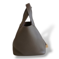 Bolsa Hermès Picotin 18 Clemence Etoupe Bolsa Hermès Picotin 18 Clemence Etoupe