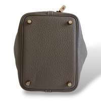 Bolsa Hermès Picotin 18 Clemence Etoupe Bolsa Hermès Picotin 18 Clemence Etoupe