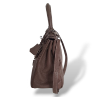 Bolsa Hermès Kelly 28 Etoupe com Ferragens Palladium