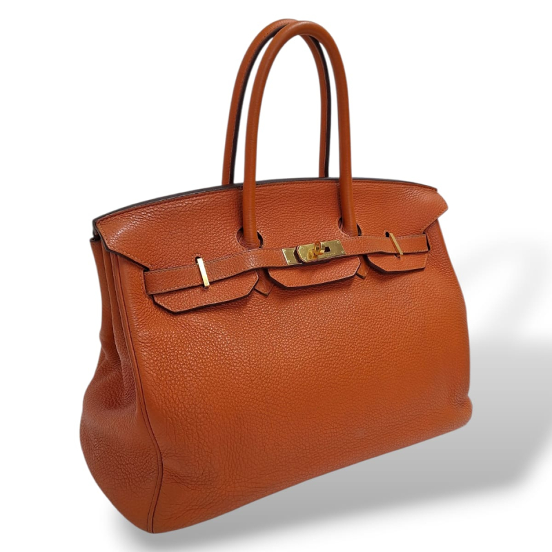 Bolsa Hermès Birkin 35 Laranja