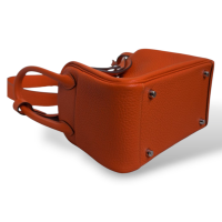 Bolsa Hermès Lindy Mini Clemence Laranja 