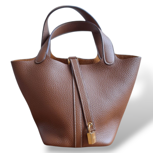 Bolsa Hermès Picotin 18 Gold com Ferragem Gold 2023