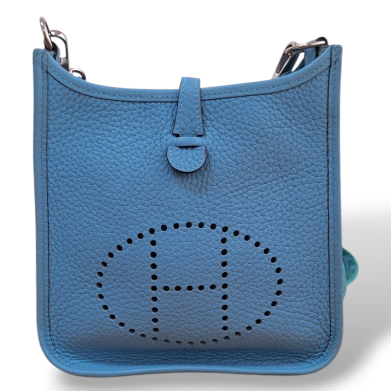 Bolsa Hermès Evelyne TPM Turquesa  Bolsa Hermès Evelyne TPM Turquesa
