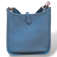 Bolsa Hermès Evelyne TPM Turquesa 