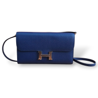 Bolsa Hermès Constance To Go Bleu De Prusse Ferragem Rose Gold