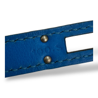 Bolsa Hermès Kelly Pochette Azul