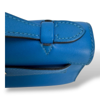 Bolsa Hermès Kelly Pochette Azul
