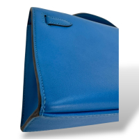 Bolsa Hermès Kelly Pochette Azul