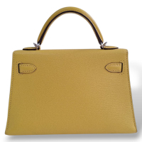Bolsa Hermès Mini Kelly II Chevre Jaune de Naples