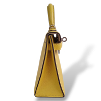 Bolsa Hermès Mini Kelly II Chevre Jaune de Naples