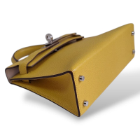 Bolsa Hermès Mini Kelly II Chevre Jaune de Naples