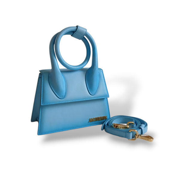Bolsa Jacquemus Le Chiquito Noeud Degradê Azul