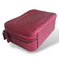 Bolsa Lacoste Metalizada Cereja 