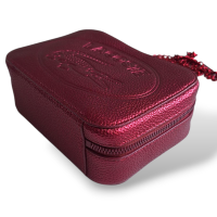 Bolsa Lacoste Metalizada Cereja 