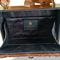 Bolsa Lanvin Sweet Dora Marrom com Python