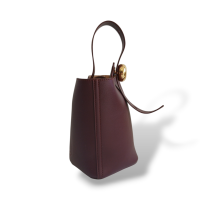 Bolsa Loewe Bucket Pebble Mini Vinho