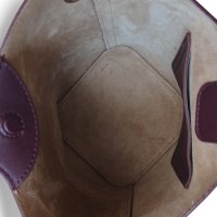 Bolsa Loewe Bucket Pebble Mini Vinho