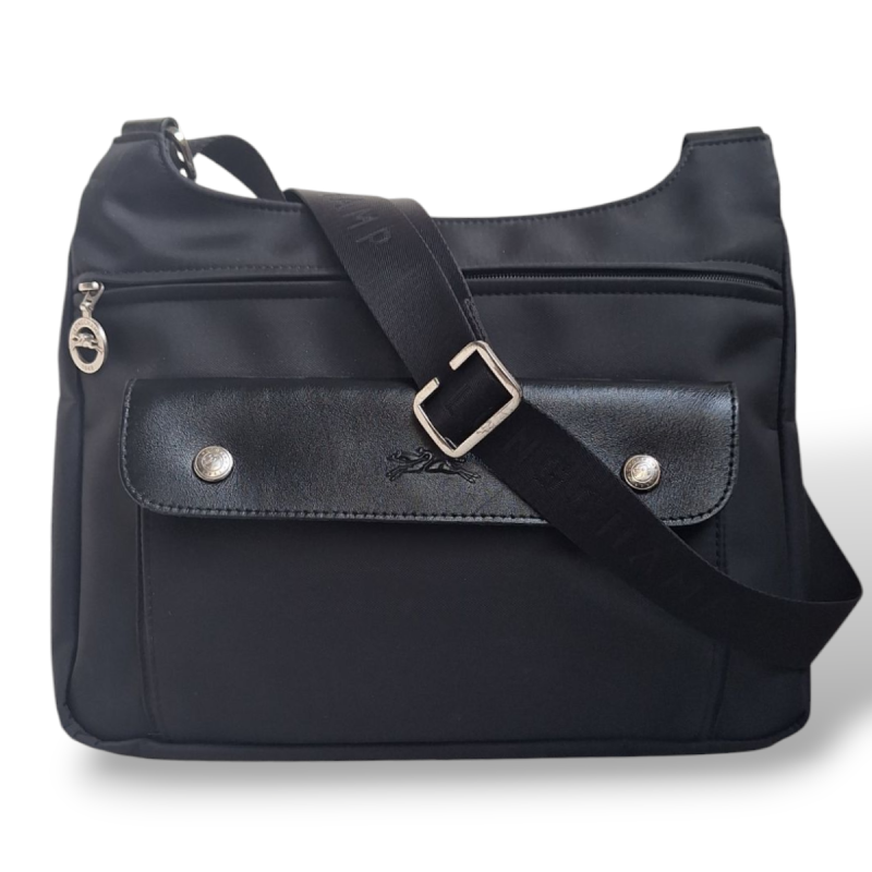 Bolsa Longchamp Nylon Preta