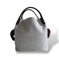 Bolsa Loro Piana Cashmere Cinza 