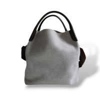 Bolsa Loro Piana Cashmere Cinza 