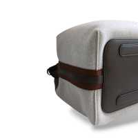 Bolsa Loro Piana Cashmere Cinza 