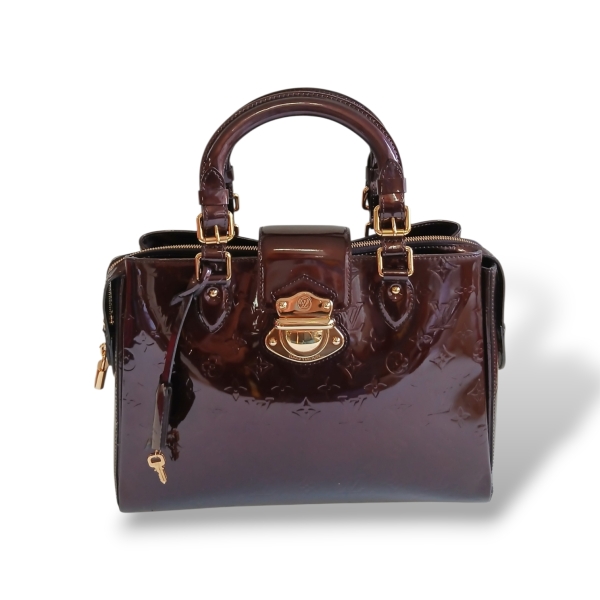 Bolsa Louis Vuitton Melrose Avenue Verniz Vinho