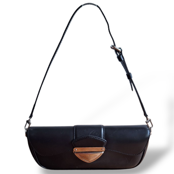 Bolsa Louis Vuitton Pochete Montaigne Epi Preta