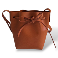 Bolsa Mansur Gavriel Bucket Couro Caramelo