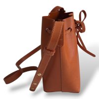 Bolsa Mansur Gavriel Bucket Couro Caramelo